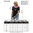 thumbnail image 6 of Yesfashion Womens Contrasting Color Collar for Ladies Short Sleeve Lapel Collared Summer Tops Casual Work Basic Tees, 6 of 9