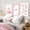 NO.0131, variant on 3Pcs Trendy Pink Bows Canvas Wall Art Preppy Watercolor Bows Wall Decor Pictures Girly Coquette Room Decor Aesthetic Posters Prints for College Apartment Bedroom Decoration 12x16in