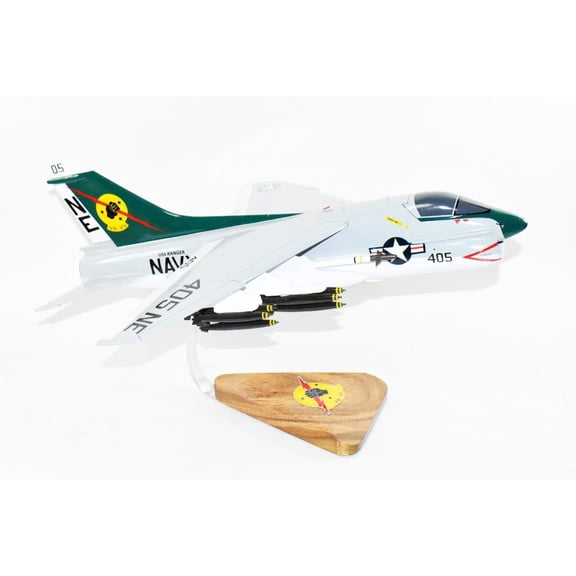 VA-25 Fist of the Fleet (1979) A-7E  Corsair II Model, LTV, 1/31 Mahogany Scale Model, Navy