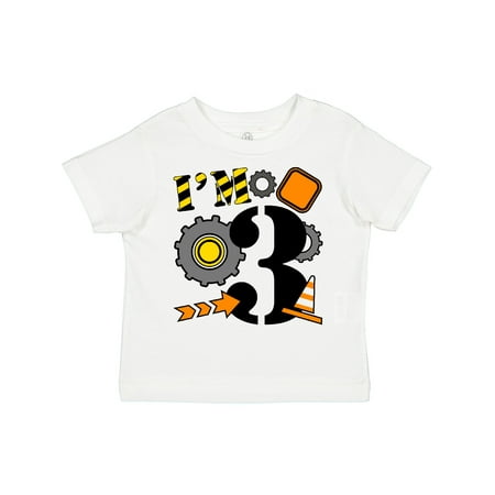 

Inktastic I m Three- Construction Birthday Gift Toddler Boy or Toddler Girl T-Shirt