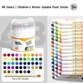 thumbnail image 4 of Xinyat Washable Crayons Washable Crayons For Kids - Easy Grip Children's Art Set - Non Toxic And Worry Free Drawing Tools - Toddler Friendly Coloring Supplies - Mess Free Craft Kits For Preschoolers, 4 of 9