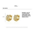 thumbnail image 6 of Vireellx Diamond Earrings for Women Leaf Ear Buckle Leaf Jewelry for Her Birthday Christmas Gift, 6 of 13