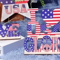 thumbnail image 4 of CSCHome Independence Day Decoration 4th of July Wooden Table Centerpiece Independence Day Wood Letter Sign Home Table Decoration, 4 of 10