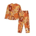 thumbnail image 2 of Disketp Pajamas Set Long Sleeve Sleepwear Womens Button Down Nightwear Pj Sets-Hippie Flower, 2 of 9