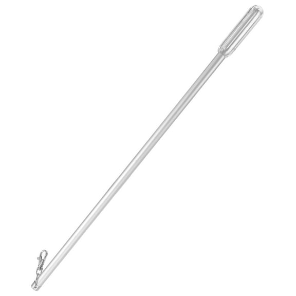 HOMEMAXS  Drapery Wand Curtain Pull Rod Long Drapes Automatic Opener Silver