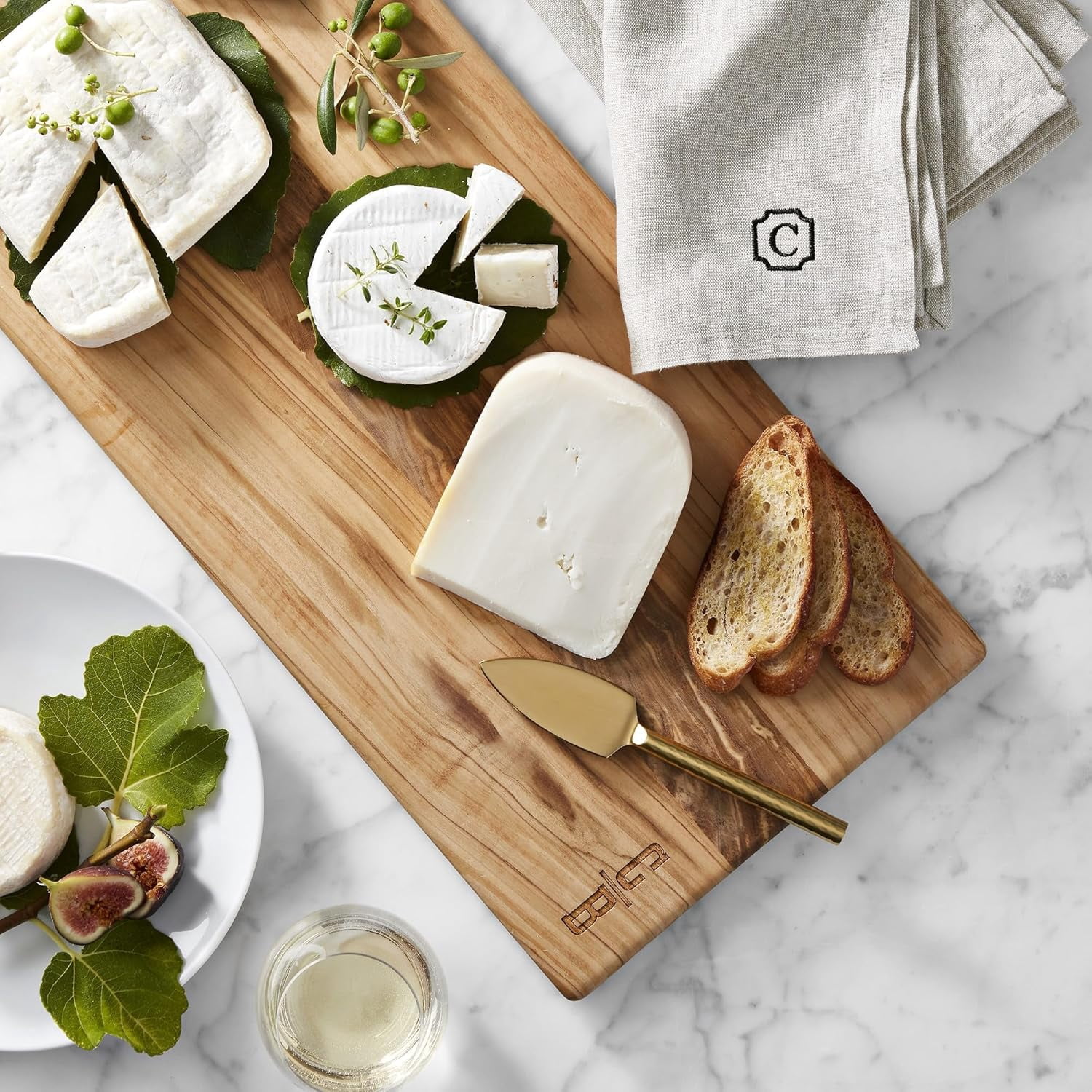 Long Handle Gold Cheese Knife Set of 3 Beautiful Appetizers n Charcuterie Utensils Pronged n Flat & Parmesan Knives