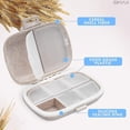 thumbnail image 2 of 2pcs Travel Pill Organizer Box Moisture Proof Small Pill Case Portable Pill Box Vitamin Moisture Proof Container, 2 of 5