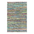 thumbnail image 3 of Unique Loom Chindi Chevron Collection Area Rug - Claire (4' 1" x 6' 1" Rectangle Green/Ivory), 3 of 7