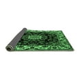 thumbnail image 2 of Ahgly Company Indoor Square Medallion Emerald Green Traditional Area Rugs, 4' Square, 2 of 4