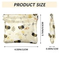 thumbnail image 3 of PU Leather Coin Purse Wallet Compact Water-Resistant Card Cases Money Organizers Cute Bees and Honeycomb Pattern, 3 of 7