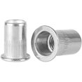 thumbnail image 2 of 20 Pcs Rivet Nut, Stainless Steel Rivet Nut Nut Tool Flat Head Threaded Rivet Nutsert Cap M3 Type, for 3D Printing, Carpentry, Construction, HVAC, Sheet Metal, 2 of 5