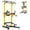 Yellow, variant on Soges Power Tower Dip Station Pull Up Bar Workout Multi-Function Adjustable Height Strength Training Equipment for Home Gym, Black