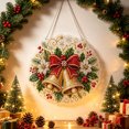 thumbnail image 6 of Christmas Pearl Diamond Art Hanging Ornament Kit, Santa Sun Catcher Ornament, 10in Shaped Acrylic & Pearl Diamond Art Kit for Adult Beginner, Christmas Decor Gift for Home Door Wall Decor, Shape D, 6 of 9