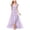 Purple, variant on Girls Comfortable and Breathable Summer Dress Fashionable and Elegant Floral Dress (5-14Y)