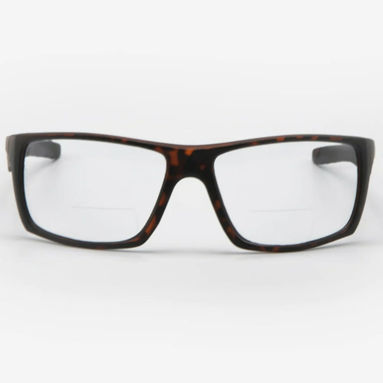 VITENZI Bifocal Safety Glasses with Readers Wrap Around Sport Magnifying Safety Reading Protective Goggles Palermo in Tortoise 2