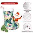 thumbnail image 5 of Balery Flamingo Pattern Christmas Stockings with Initials, 18" Large Knit Christmas Stocking,Xmas Stocking for Kids, Holiday and Family Stocking, 5 of 7