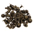 thumbnail image 2 of segolike 20 Pcs Tête Ronde mini Vis Rivets Attache Cuir Bouton bronze, 2 of 9