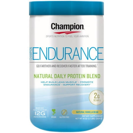 Daily Nutrition - Champion Nutrition Natural Daily Vegan Protein Powder, 12g Protein, 1.1 Lb