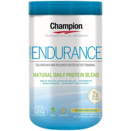 Champion Nutrition Natural Daily Vegan Protein Powder, 12g Protein, 1.1 (Best Post Workout Vegan Protein Powder)