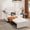 Beige, variant on Convertible Sleeper Chair, 4 in 1 Pull Out Chair Bed for Adults with Wing Table, USB Charging & Bottom Storage, Space-Saving 90" Single Sofa Bed Chairs for Living Room, Beige