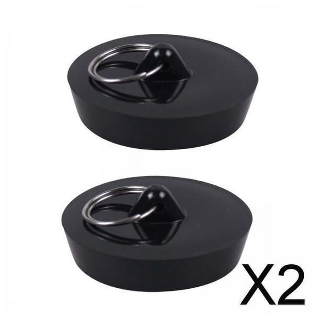 2x Tapón para Fregadero de 2 Uds, Tapón de Desagüe para Bañera, Tapón para Fregadero, Tapón para Bañera, Tapón de Agua, Tapón Universal para Fregadero 2 piezas
