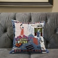 thumbnail image 5 of Amrita Sen Designs CAPL994BrCDS-BL-26x26 26 x 26 in. Empress Hall Broadcloth Indoor & Outdoor Blown & Closed Pillow - White, Orange & Blue, 5 of 5