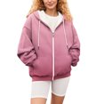 thumbnail image 6 of Women's Gradient Color Zipper Hoodie, Half Zip Stand Collar Pullover with Pocket, Oversized Casual Long Sleeve Sweatshirt for Streetwear, Daily Wear and Outdoor Activities Wine XL, 6 of 7