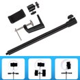 thumbnail image 4 of Desktop Clamp Mount, 360° Rotatable Ball Head 5-8.5cm Clapming Range Easy To Use Light Stand Bracket Spray Painted Surface For Fill Light ANGGREK Otros, 4 of 8