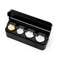 thumbnail image 2 of FUEENIRVA 1Pcs Rectangular Black Plastic Coin Storage Case for Home Office Cash Organizer 4.5x1.6x1.4in, 2 of 8