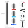 thumbnail image 6 of Stylus Pens for iPad, Fast Charging Stylus Pencil for iPad Touch Screens, Palm Rejection, Tilting & Magnetic Detection for iPad Pro 11/12.9,iPad 10/9/8/7/6,iPad Air 4/3,iPad Mini 6/5, Black, 6 of 8