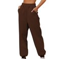 thumbnail image 3 of Women's Thin High Waisted Loose Sweatpants Comfortable High Waisted Jogging Pants With Pockets Casual Sweatpants, 3 of 4