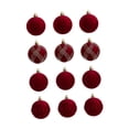 thumbnail image 4 of 12 adornos navideños de bolas para árbol de Navidad, ideales para fiestas y apartamentos. Rojo, 4 of 9