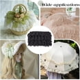 thumbnail image 2 of 10Yards 3 Layer Pleated Chiffon Flower Lace Trim 65mm Wide Gathered Mesh Organza Edge Ribbon Fabric Ruffles Edging Trimmings Embroidered, 2 of 6
