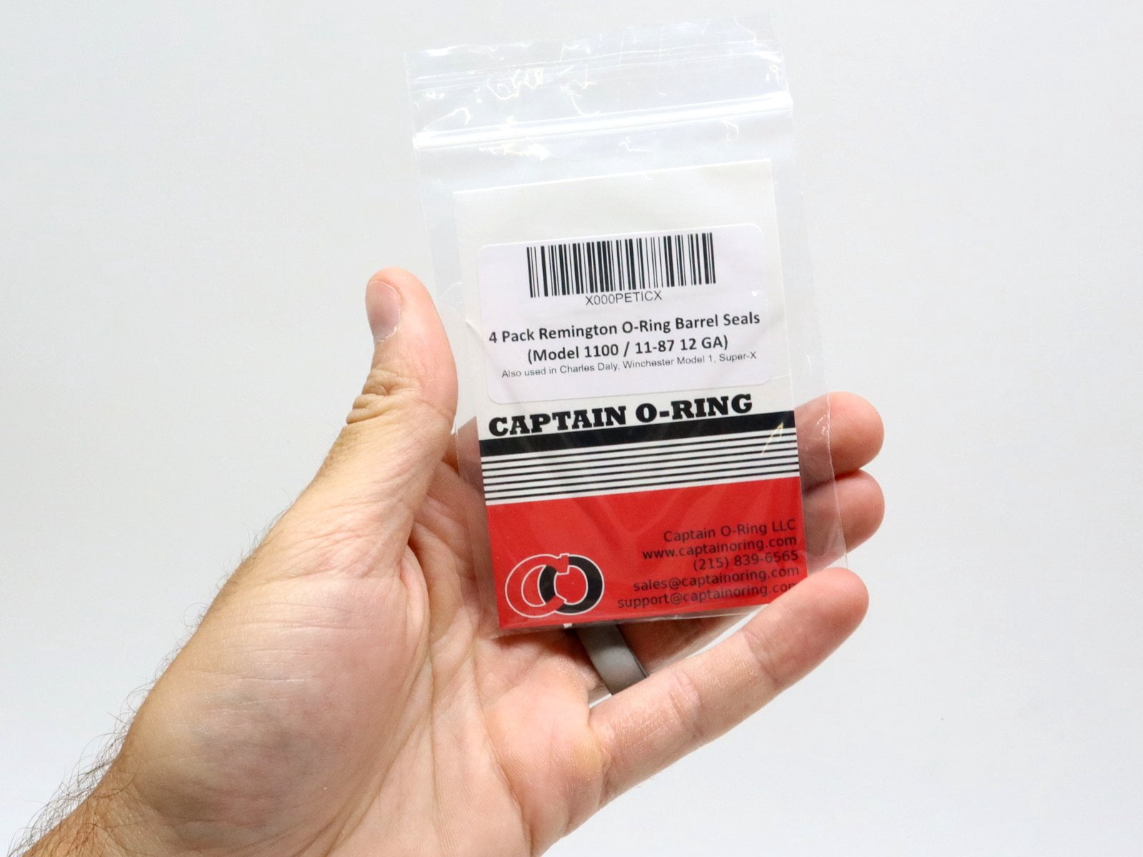 4 Pack Remington O-Ring Replacement Barrel Seals [OEM Graphite Coated] Model 1100 12 GA, 11-87 12 Gauge