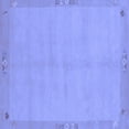 thumbnail image 1 of Ahgly Company Machine Washable Indoor Square Abstract Blue Modern Area Rugs, 6' Square, 1 of 4
