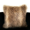 thumbnail image 3 of Plutus Brands Light & Dark Brown Plutus Mountain Coyote Animal Faux Fur Luxury Throw Pillow 20 in x 30in, Double Sided 20" x 30" Queen, 3 of 3
