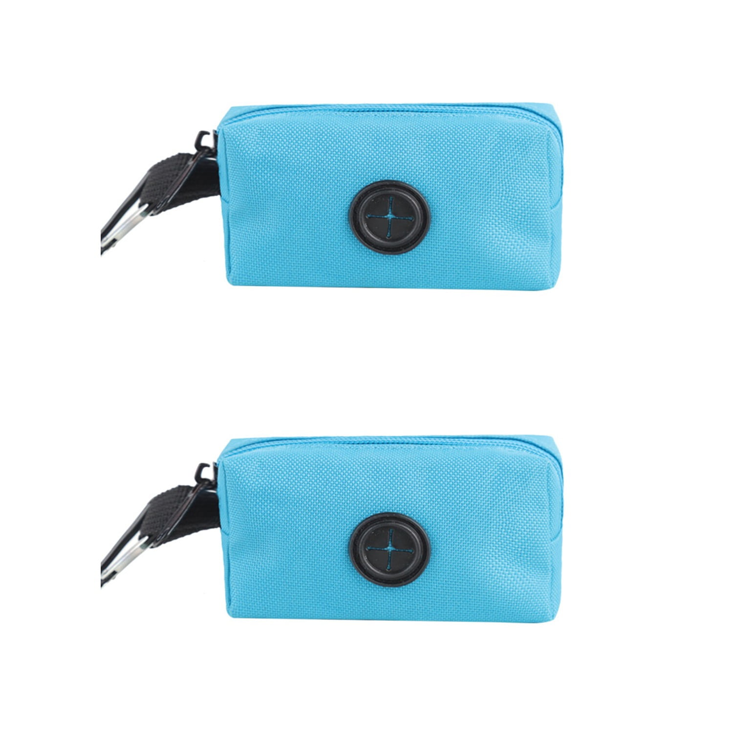 DOVACKA Dog Poop Bag Holder Zippered Waste Bag Dispenser Secure Clip‑On Pouch For Dog Walking Hiking Outdoor Trips Compatible With Most Pet Leashes And Harnesses