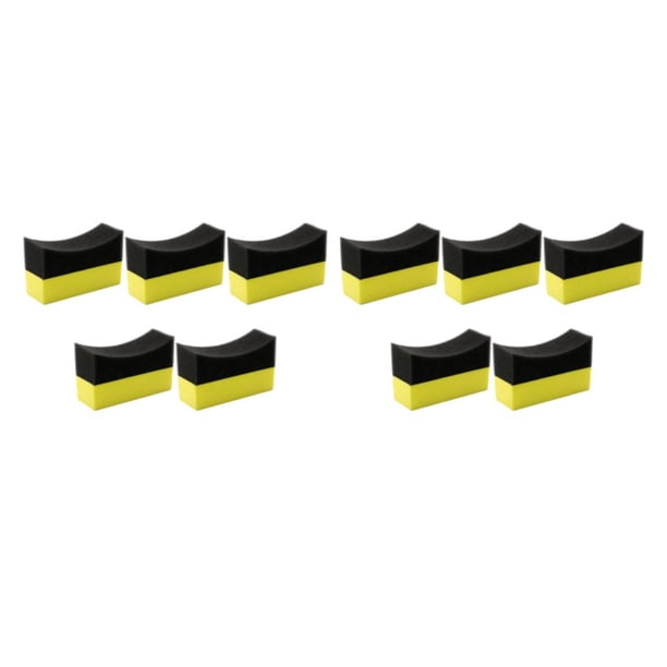 Kearding Esponjas de de coches de 5 piezas, amplia aplicación, sin olor, fácil de limpiar, sin escoria, almohadilla de esponja de espuma 10x7x4cm 2Conjunto