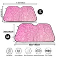 thumbnail image 7 of Lsque Breast Cancer Pink Ribbons Awareness Car Windshield Sun Shade | Accordion Folding Style Auto Shade for Car Truck SUV Van | Blocks UV Rays Sun Visor Protector | Medium, 7 of 7