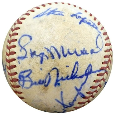 1950 St. Louis Cardinals  Philadelphia Phillies Autographed Official Baseball With 19 Total Signatures Including Stan Musial  Enos Slaughter Beckett BAS #A52636