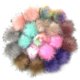 thumbnail image 4 of 20 Pieces Faux Fox Fur Pom Poms Balls Brightly Colored Pompoms Set For Diy Hats, 4 of 5