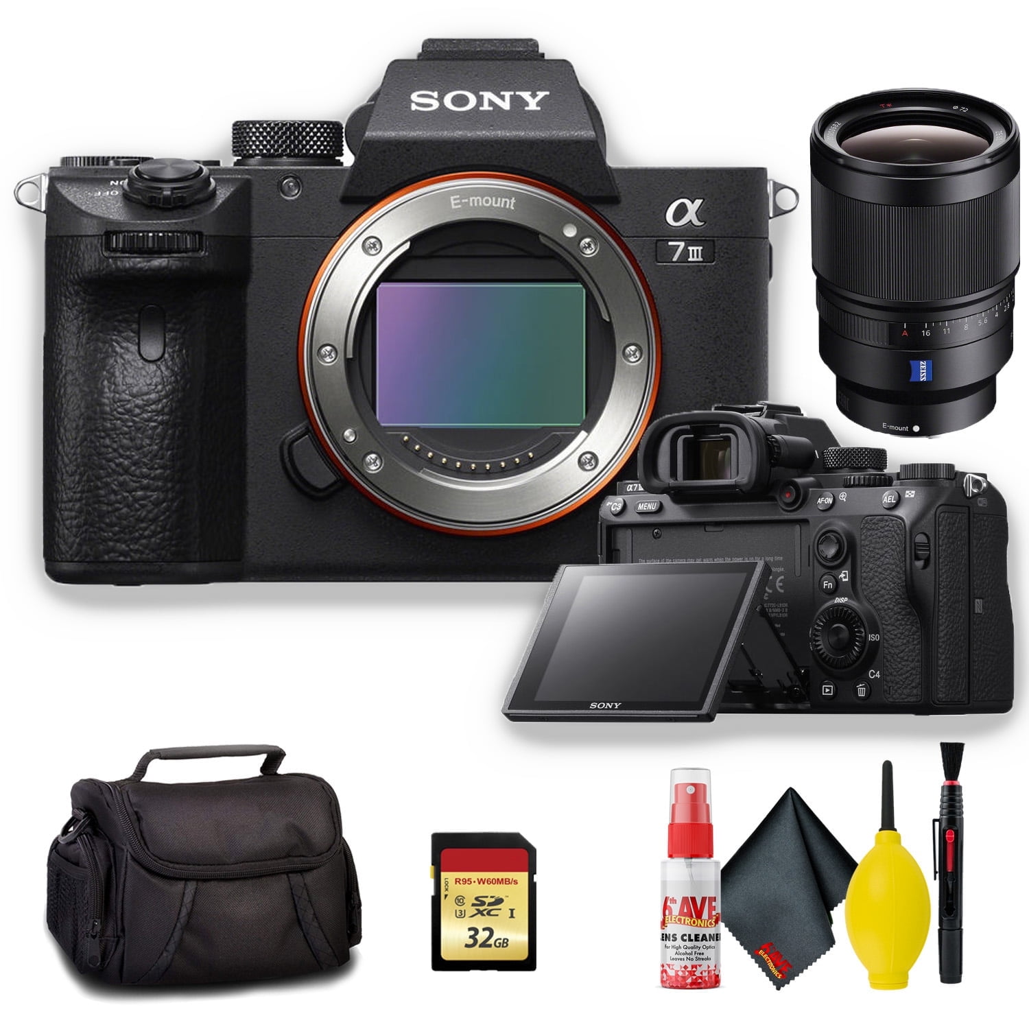 Sony Alpha a7 III Mirrorless Digital Camera with Sony FE 35mm F/1.4 ZA E-Mount Lens - Standard Kit(International Model)