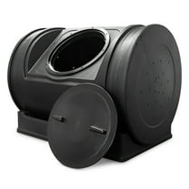 Good Ideas Compost Wizard Jr Outdoor Garden Compost Bin Container, Black