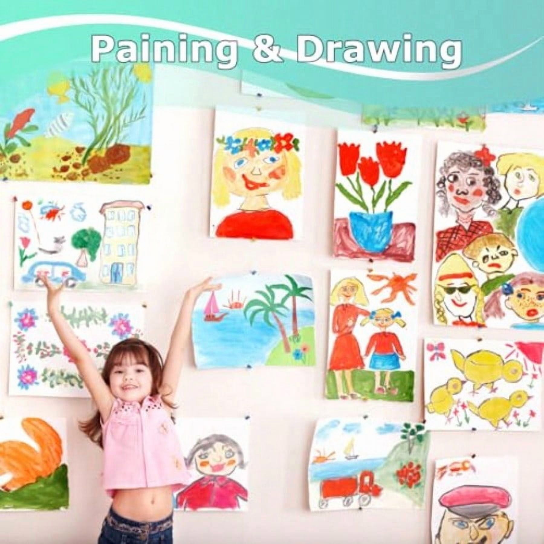 36 x 2520 210' White Wrapping Paper Jumbo Rolls White Kraft Paper Roll Easel Painting Drawing Paper Roll Art plies Gift Wrapping Chart Poster Bulletin Board Paper Roll 80GSM 55LB