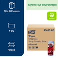 thumbnail image 2 of Tork 450360 Advanced Single-Ply ShopMax Wiper 450 Towel Roll, Blue, 2 of 8