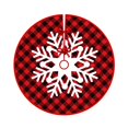 thumbnail image 1 of Txlixc Falda de árbol de Navidad de 35 pulgadas, alce de dibujos animados / almohadilla de Navidad de impresión de copo de nieve Txlixc  moda, 1 of 1