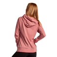thumbnail image 2 of Sofra Women's Thin Cotton Pullover Hoodie Sweater L, Mauve Rose, 2 of 4
