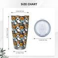 thumbnail image 4 of Fotbe Happy Halloween2 Pattern 20 oz Tumbler Stainless Steel Vacuum Insulated Coffee Ice Cup Double Wall Travel Flask Leak-proof Coffee Cup-Without Straw, 4 of 8