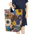thumbnail image 4 of Yayeee Freestanding Laundry Hamper with Handle Collapsible Large Storage Basket for Clothes, Beige Flowers, 4 of 7