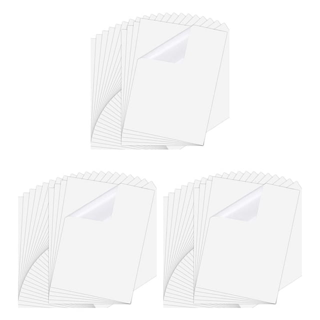 75 Sheets 8.11.6 Inch Inkjet Sticker Paper, Printable Transparency Film Quick Dry Paper Label for Inkjet Printers